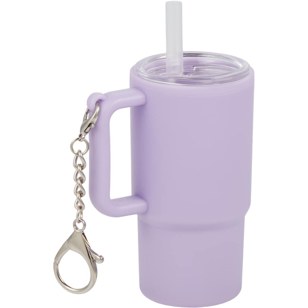 Shot glass tumbler w/ keychain 4oz Black miniatura 44