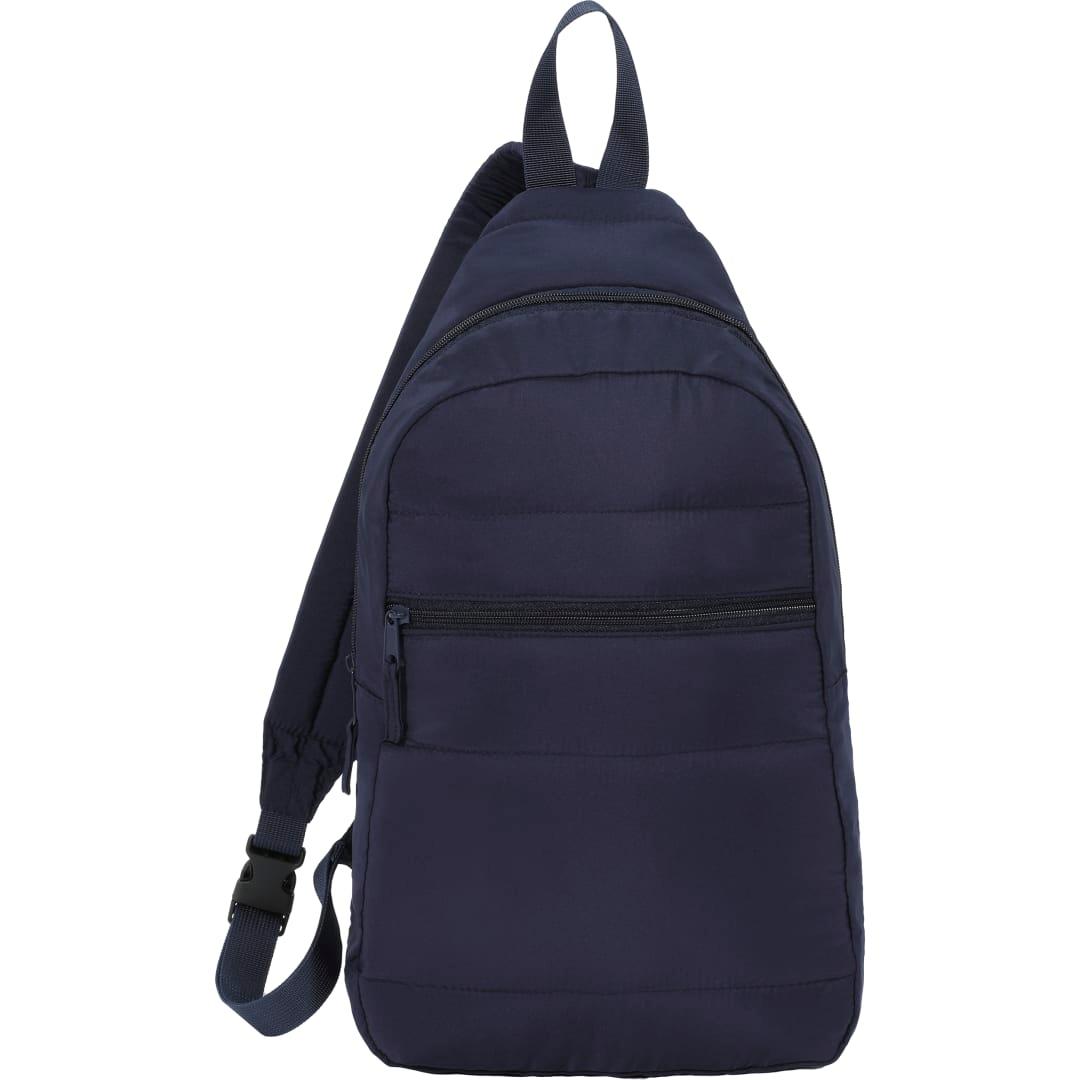 Puffer recycled sling backpack Grey miniatura 10