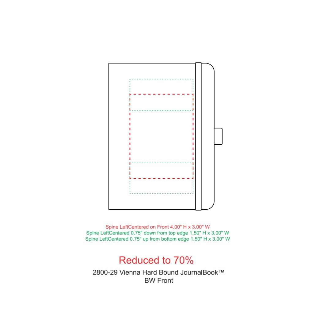 Fsc® mix 5 x 7 vienna hard bound journal White miniatura 5