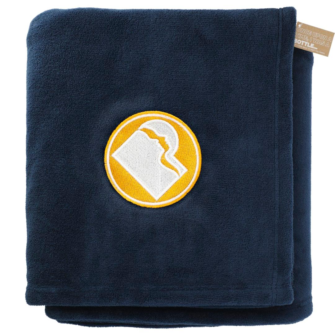 Recycled pet oversized coral fleece blanket Grey miniatura 11