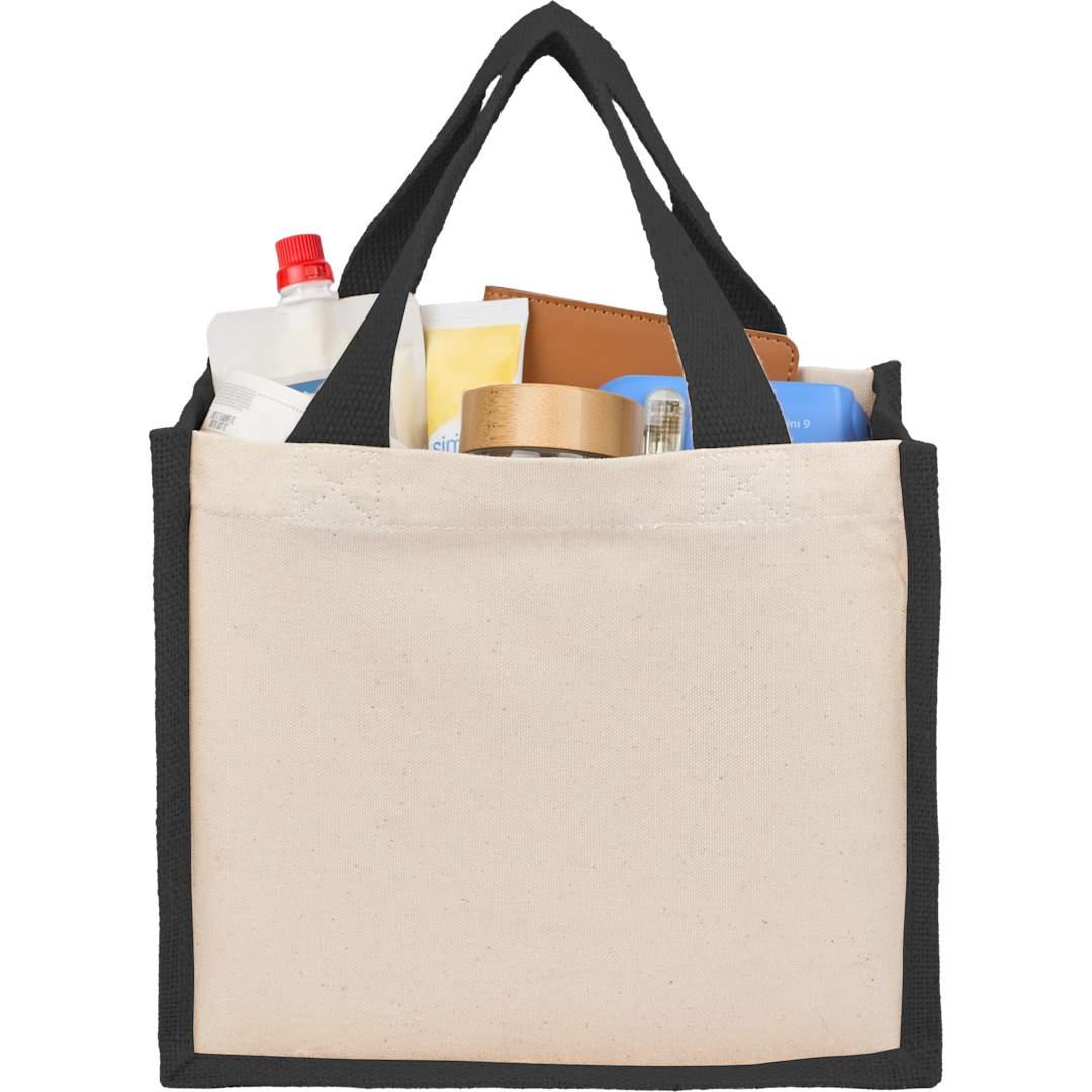 Sol recycled cotton & jute gift tote Black thumbnail 6