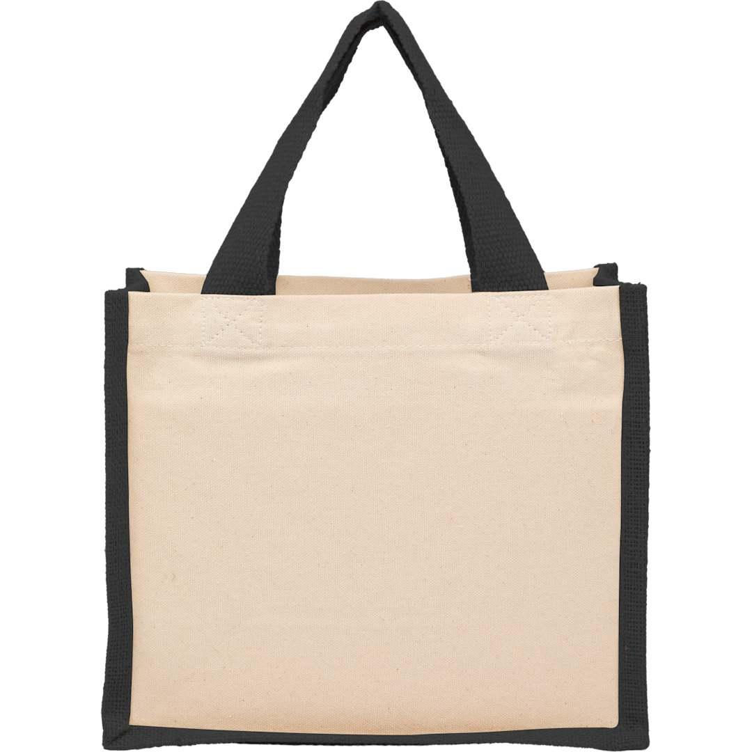 Sol recycled cotton & jute gift tote Black thumbnail 5