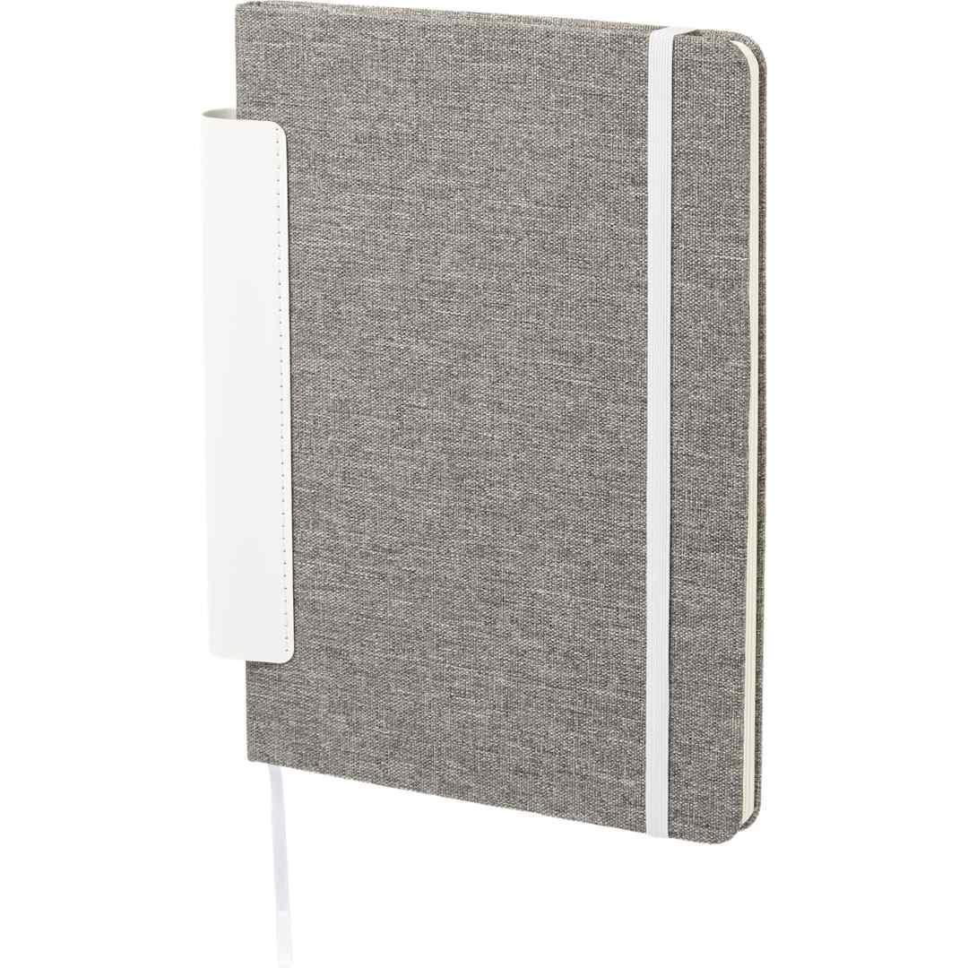 5.5 X 8.5 fsc® recycled viper rpet bound noteboo Black miniatura 9
