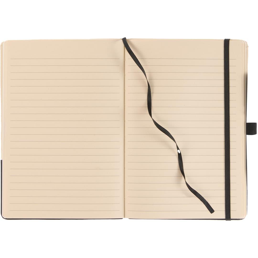 5.5 X 8.5 sugarcane paper bound notebook Black miniatura 3