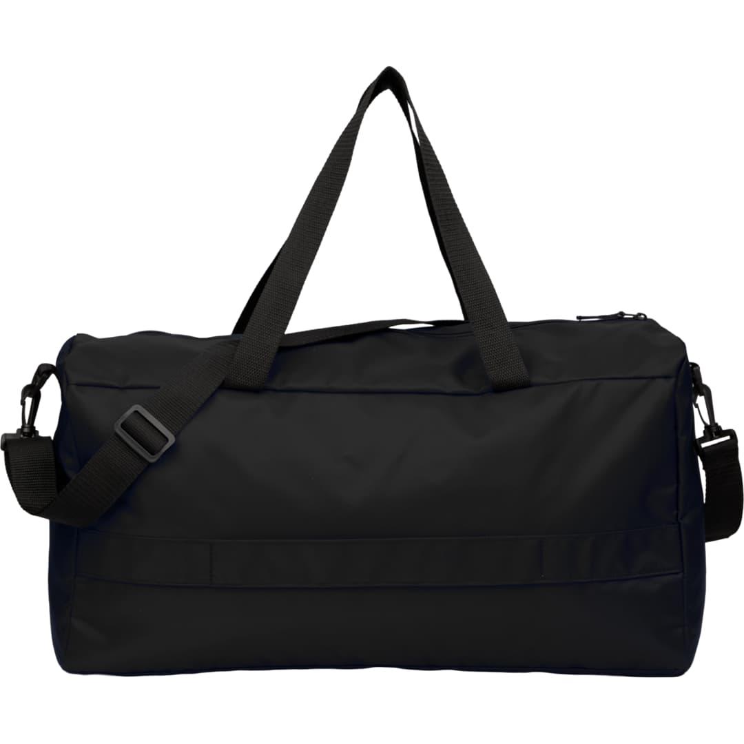 Packable recycled duffle bag Black front