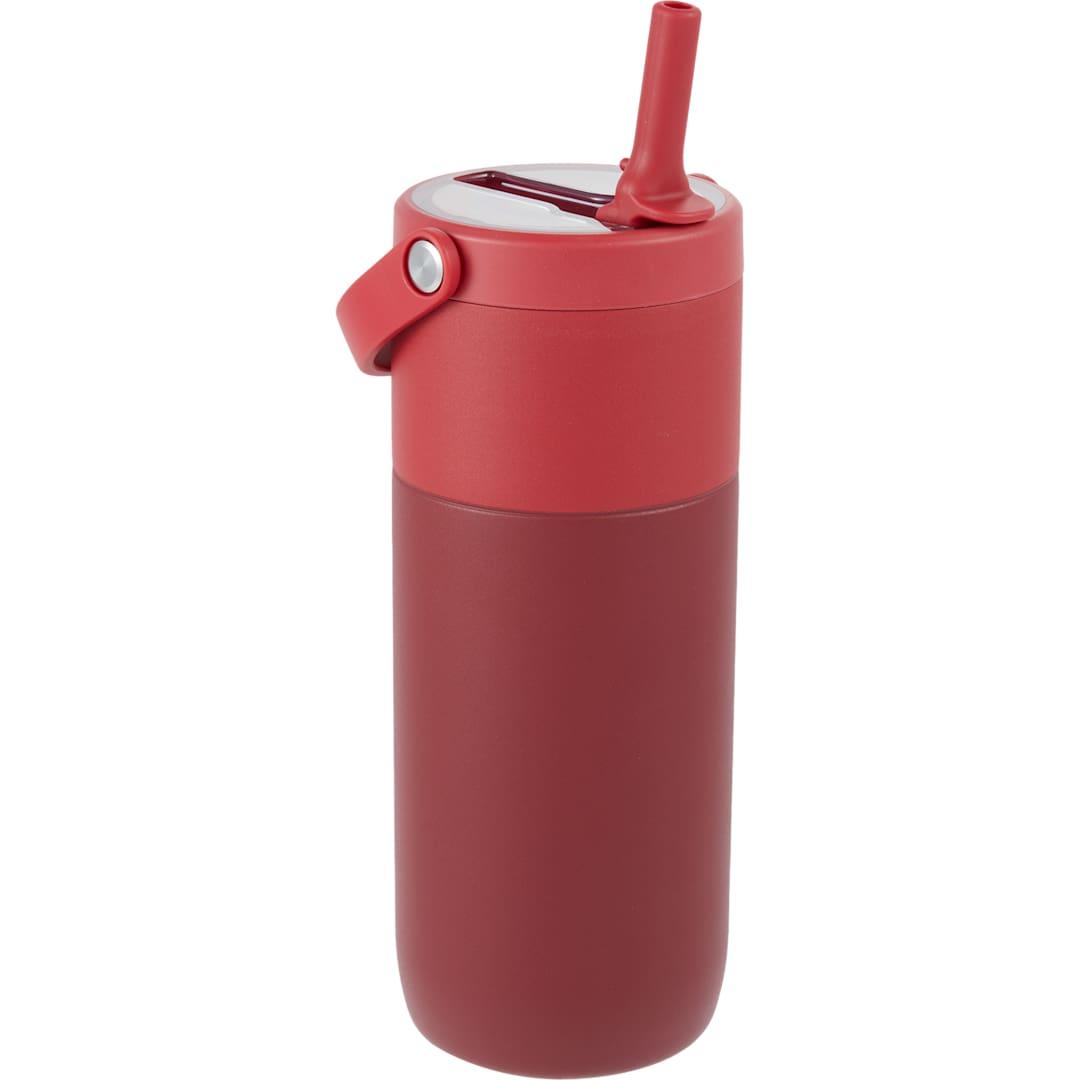 Roots ceramic lined travel tumbler w/ straw 20oz Cream miniatura 21