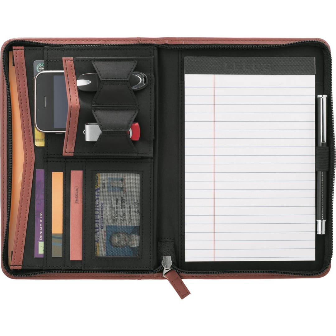Fsc® mix pedova™ recycled jr. zippered padfolio Black miniatura 11