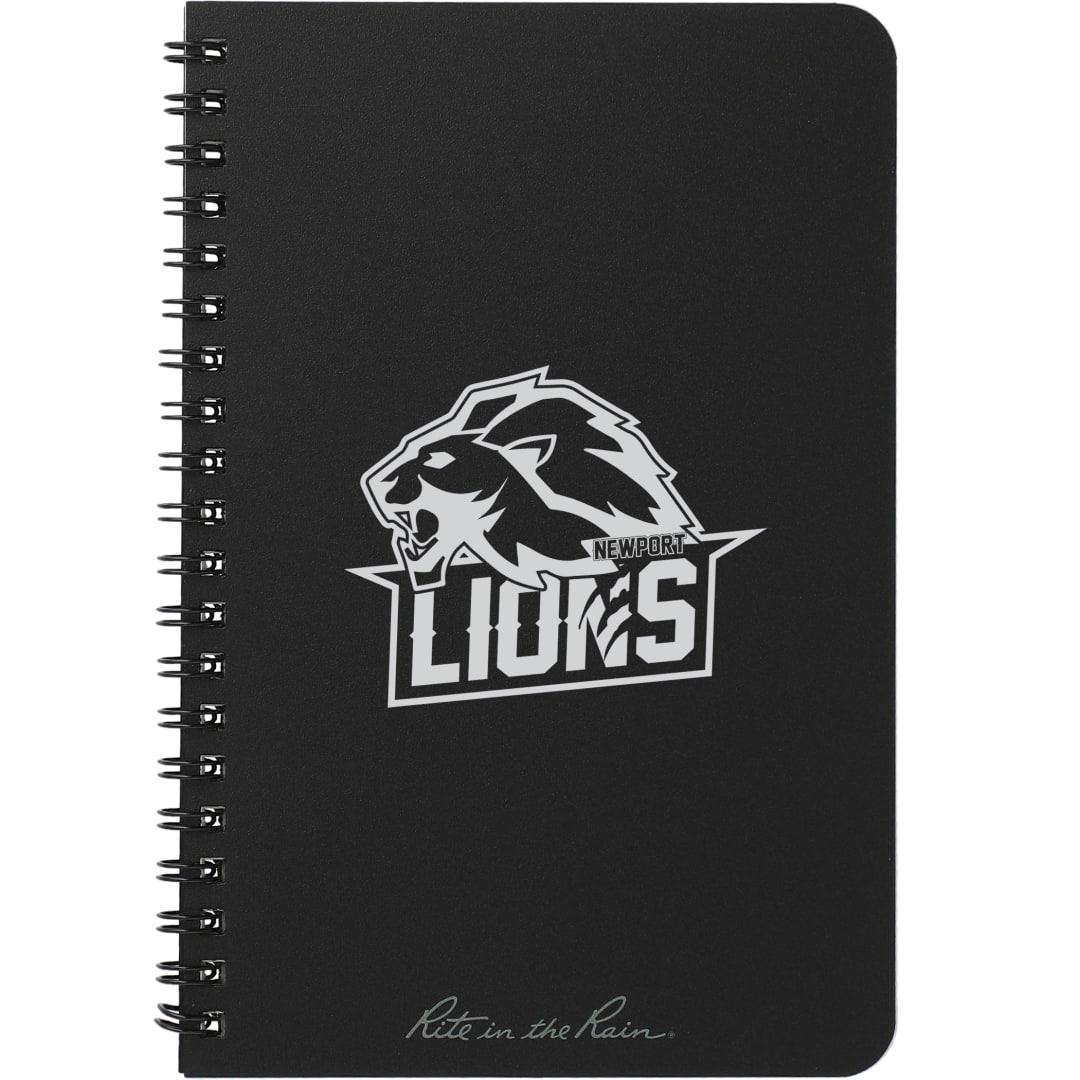 4.6 X 7 rite in the rain side spiral notebook Black miniatura 11