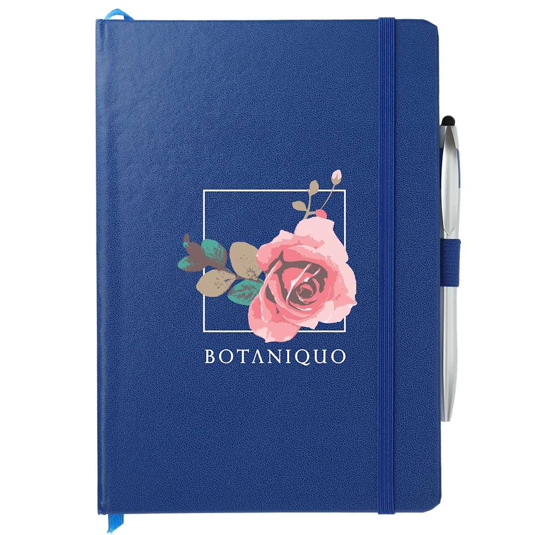 Fsc® mix 6 x 8.5 crown journal with pen-stylus Black miniatura 5