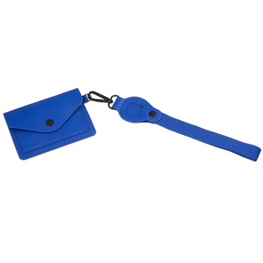 Recycled wrist lanyard with card holder Black miniatura 13
