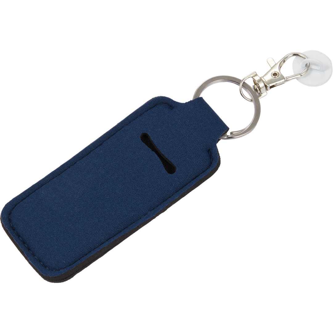 Bottle charm w/ neoprene chapstick holder Black miniatura 36