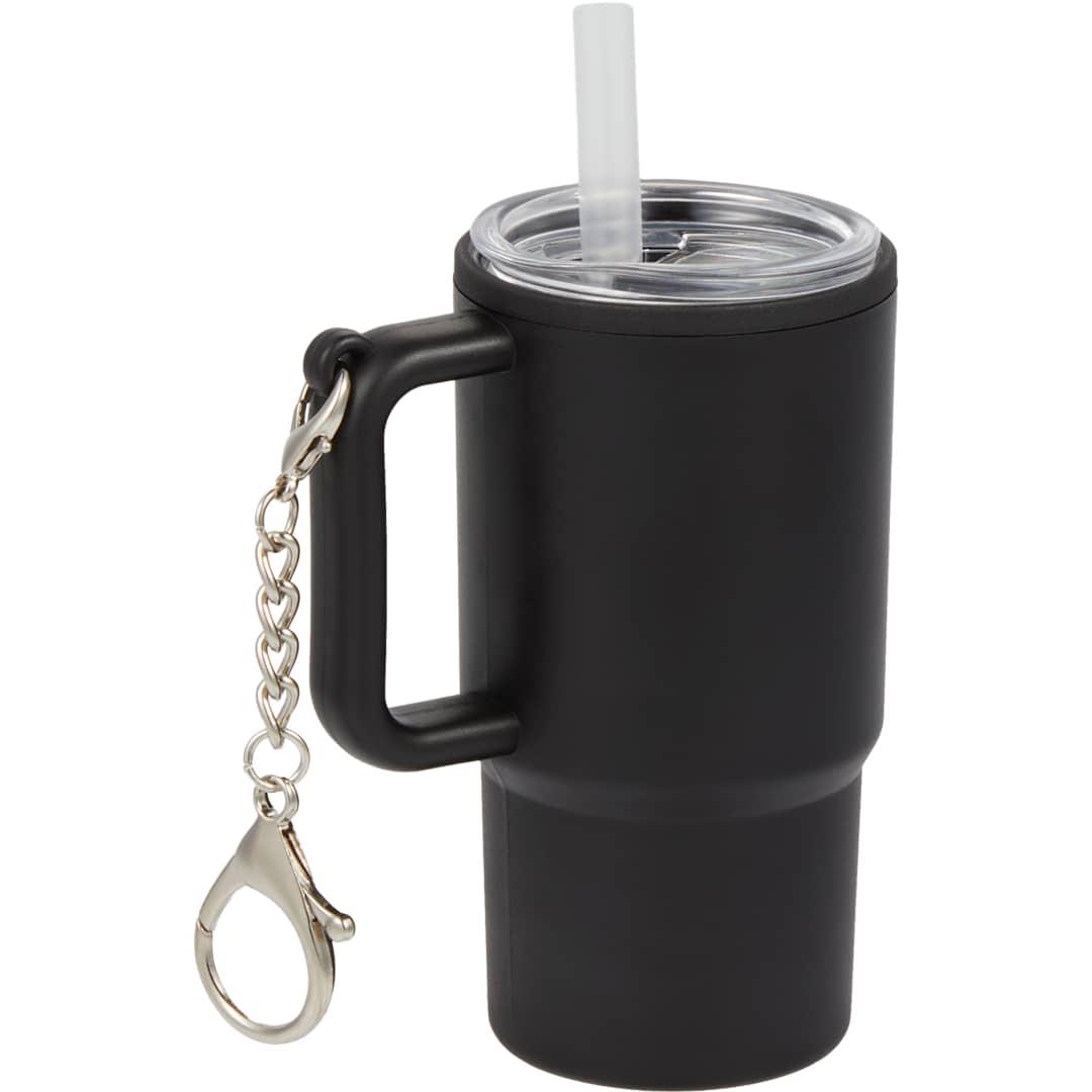 Shot glass tumbler w/ keychain 4oz Black miniatura 2