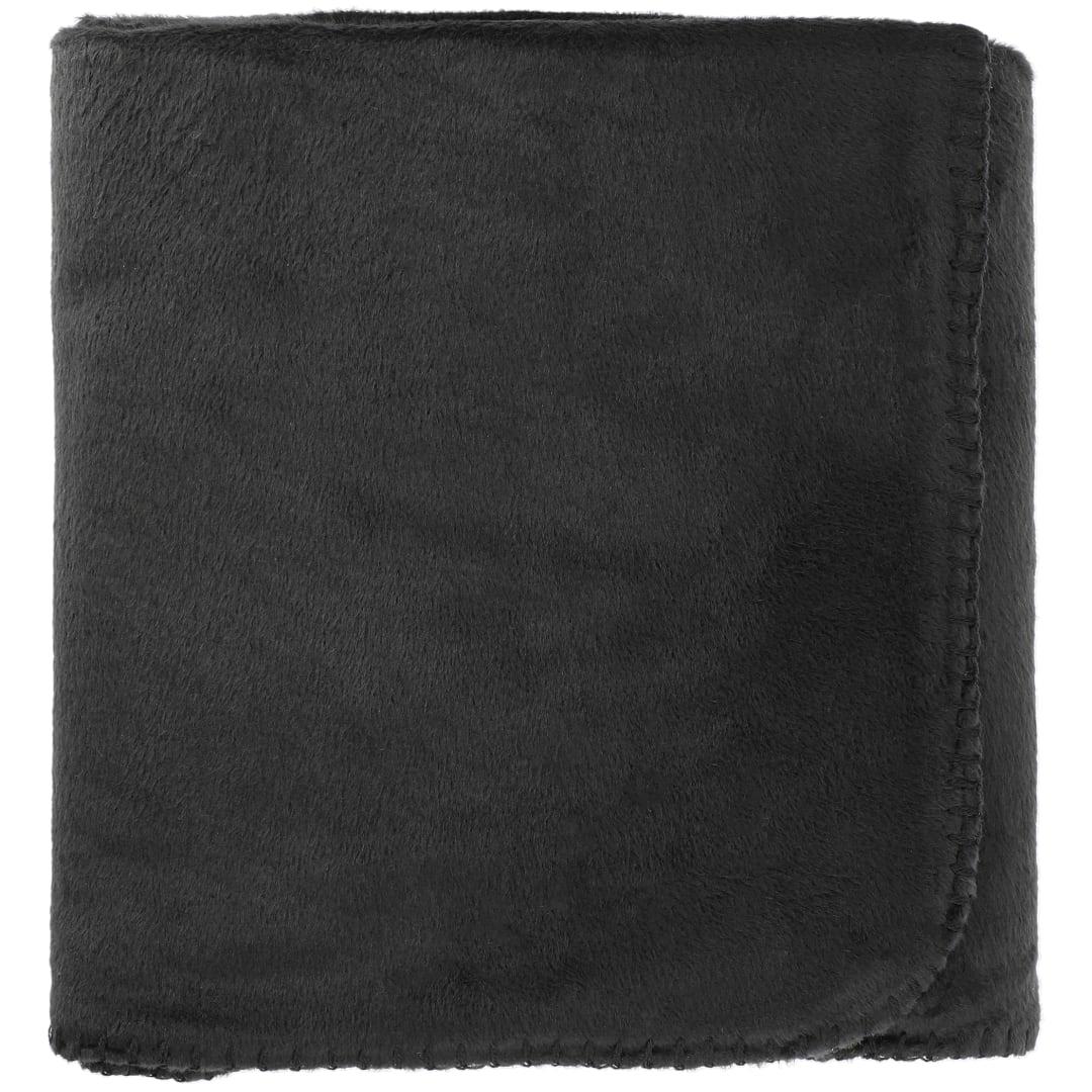 100% Recycled pet fleece blanket with rpet pouch Navy Blue miniatura 5