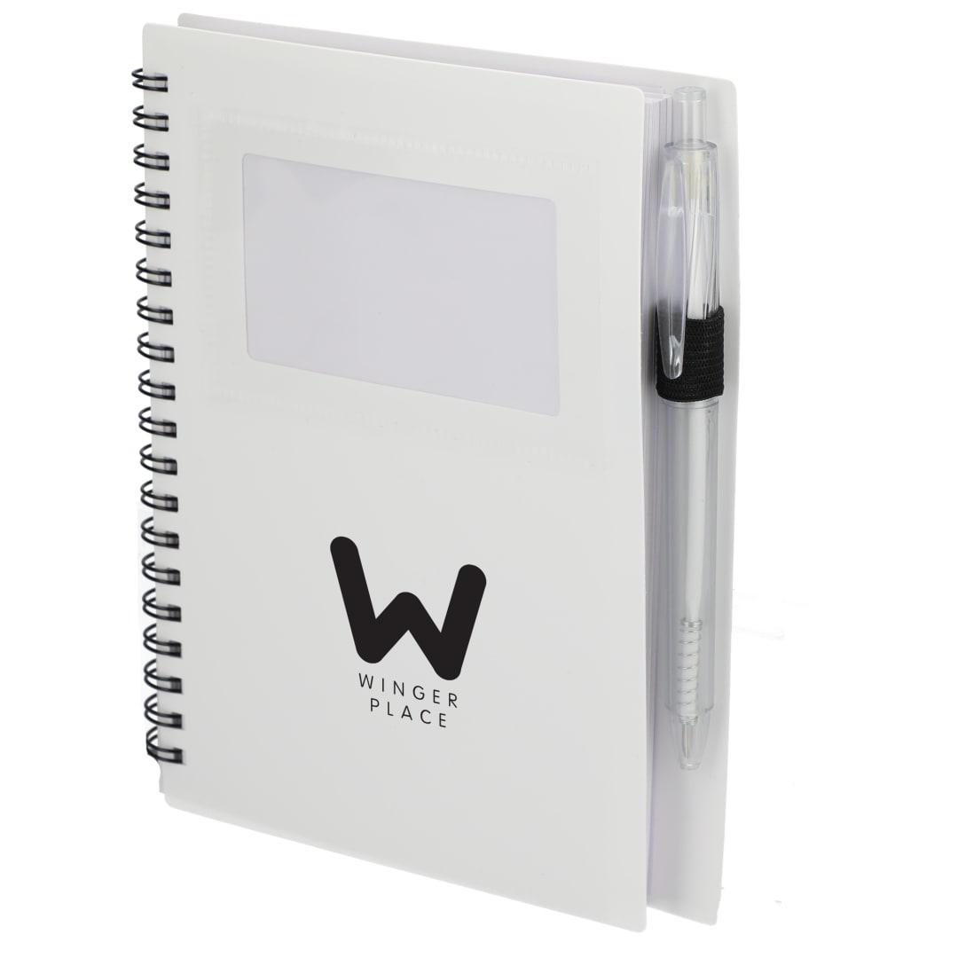 Fsc® recycled 5 x 7 star spiral notebook with pe Black miniatura 32