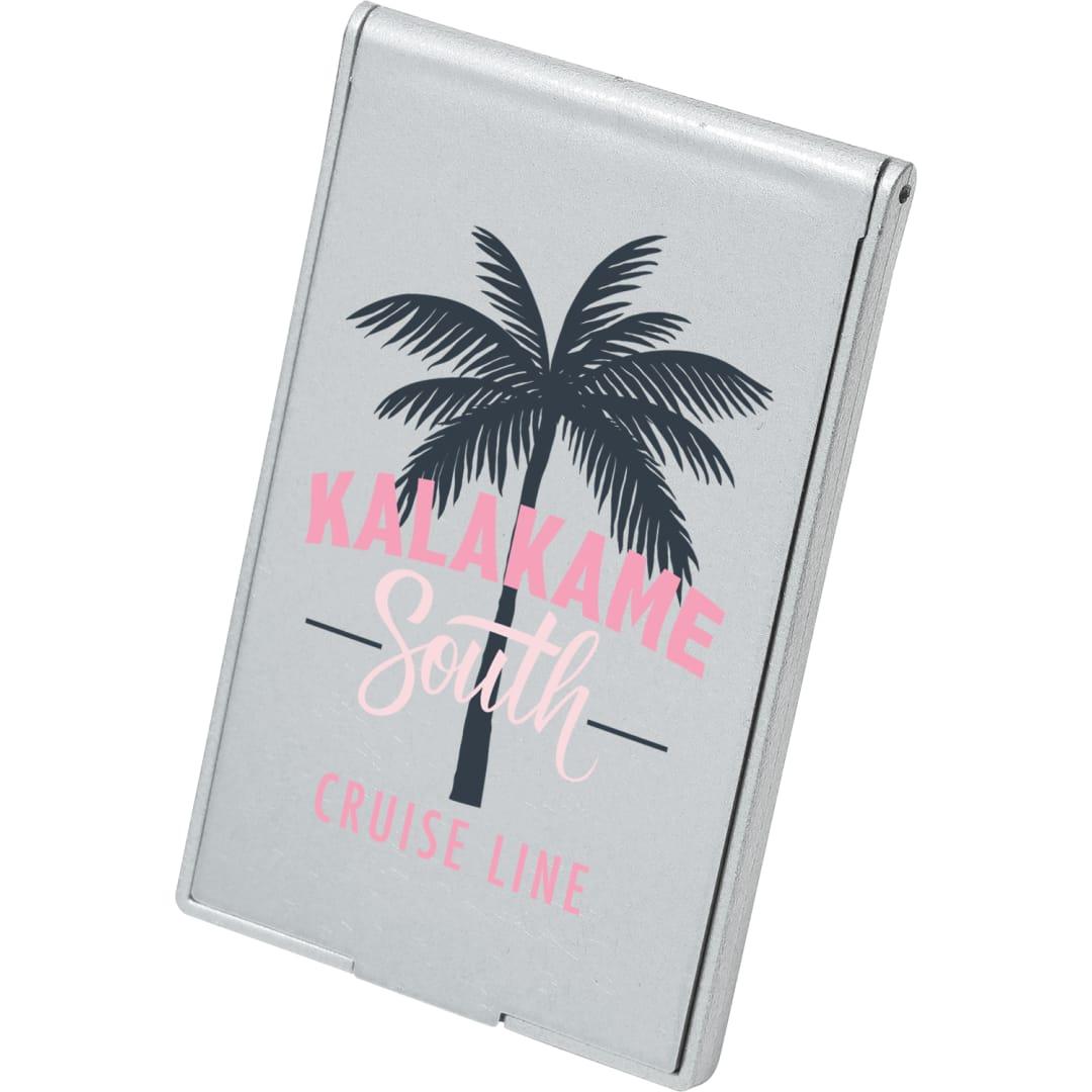 Stand-up pocket mirror Silver miniatura 4