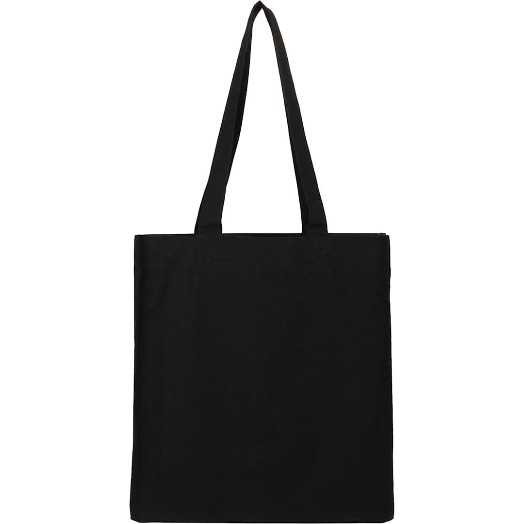 Feed organic cotton book tote Black miniatura 4