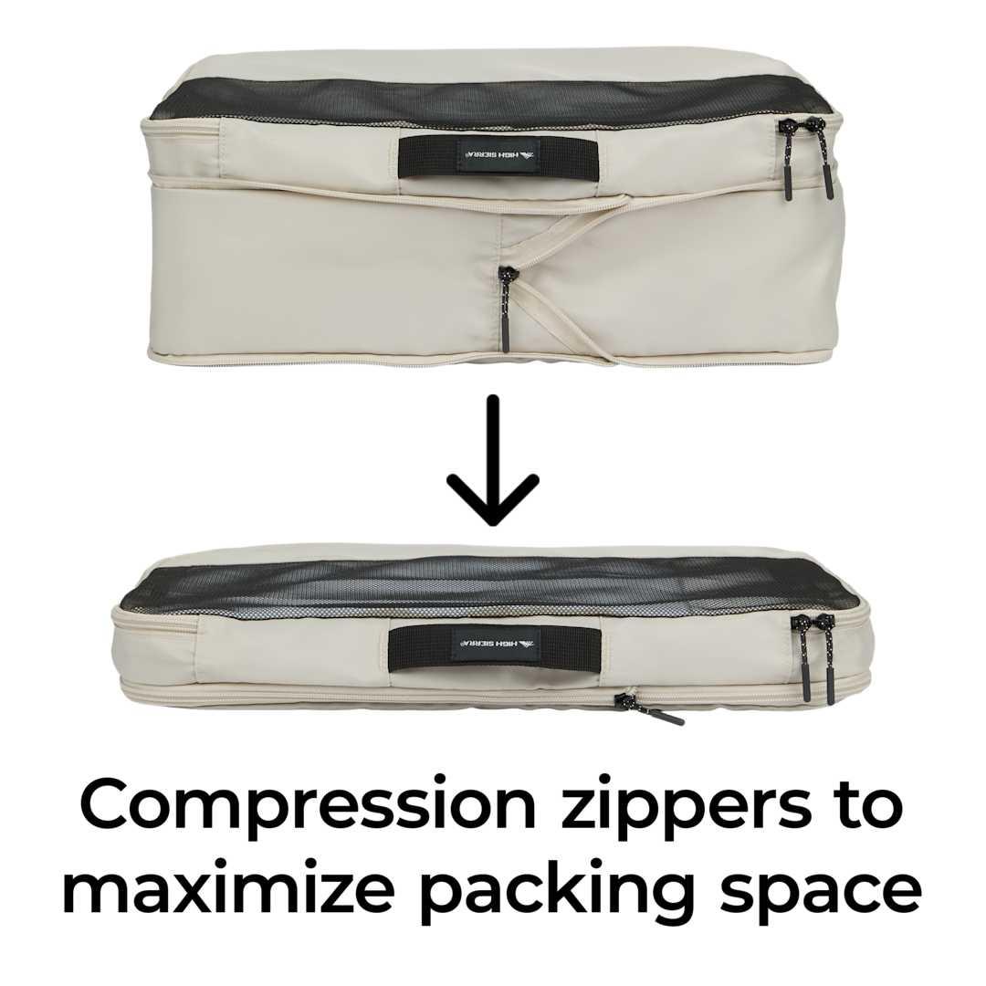High sierra courier packing cubes Black miniatura 39