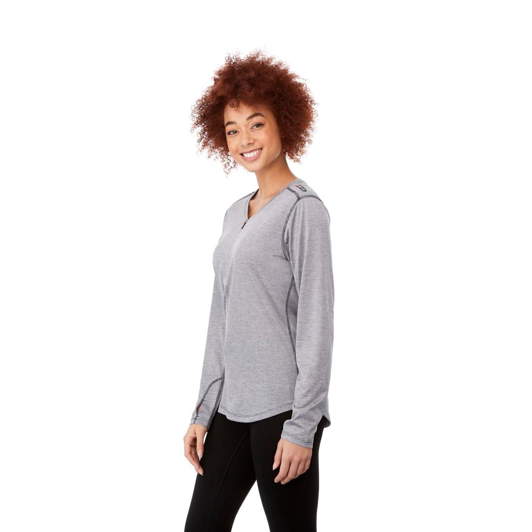 Womens quadra long sleeve top Red miniatura 8