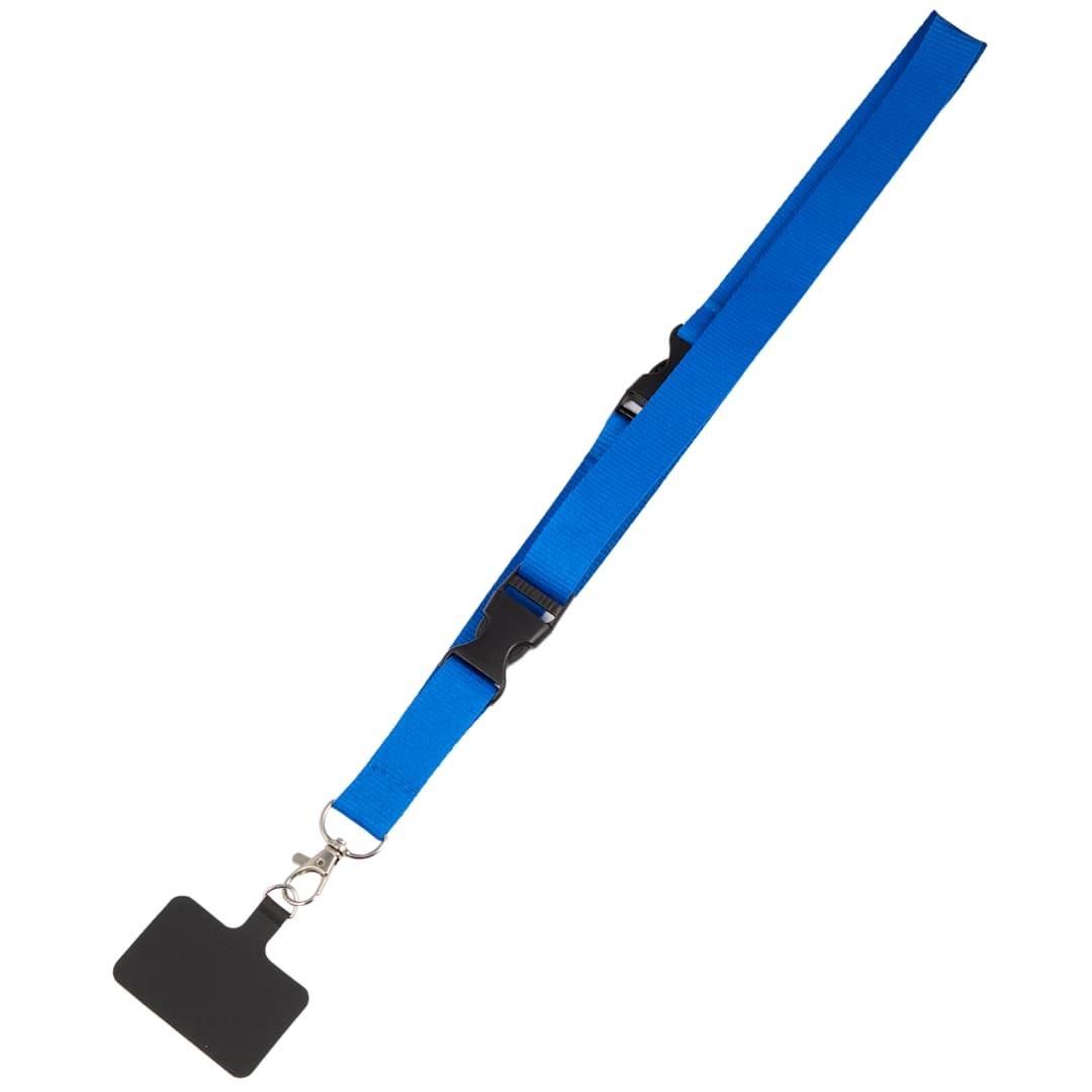 Adjustable recycled phone lanyard Black miniatura 23
