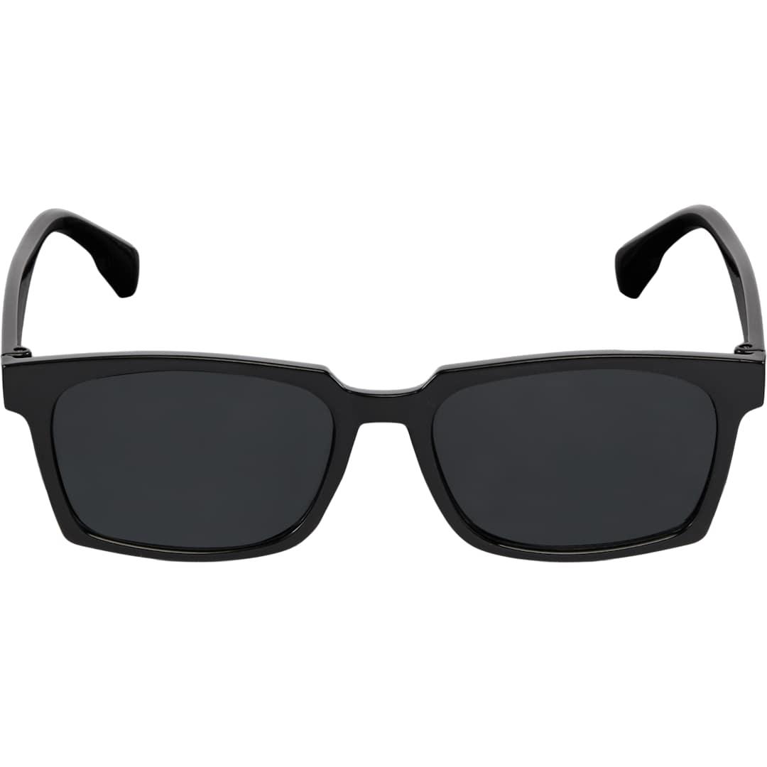 Ashley recycled square sunglasses Black front