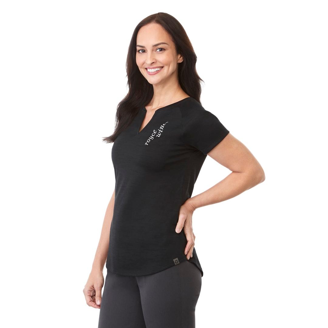 Womens amos eco ss top Blue miniatura 23