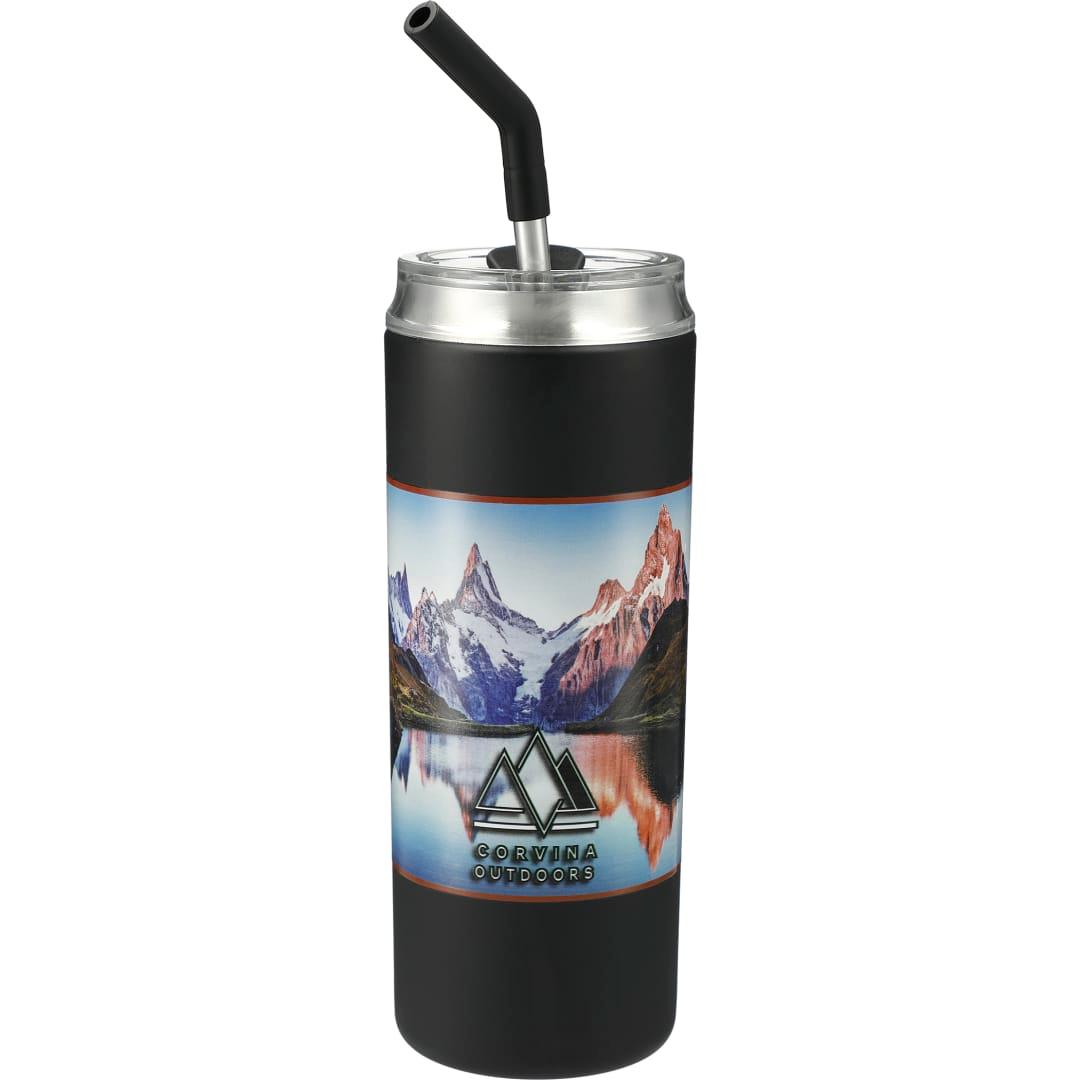 Marka copper vac tumbler w/ ss straw 20oz Black miniatura 9