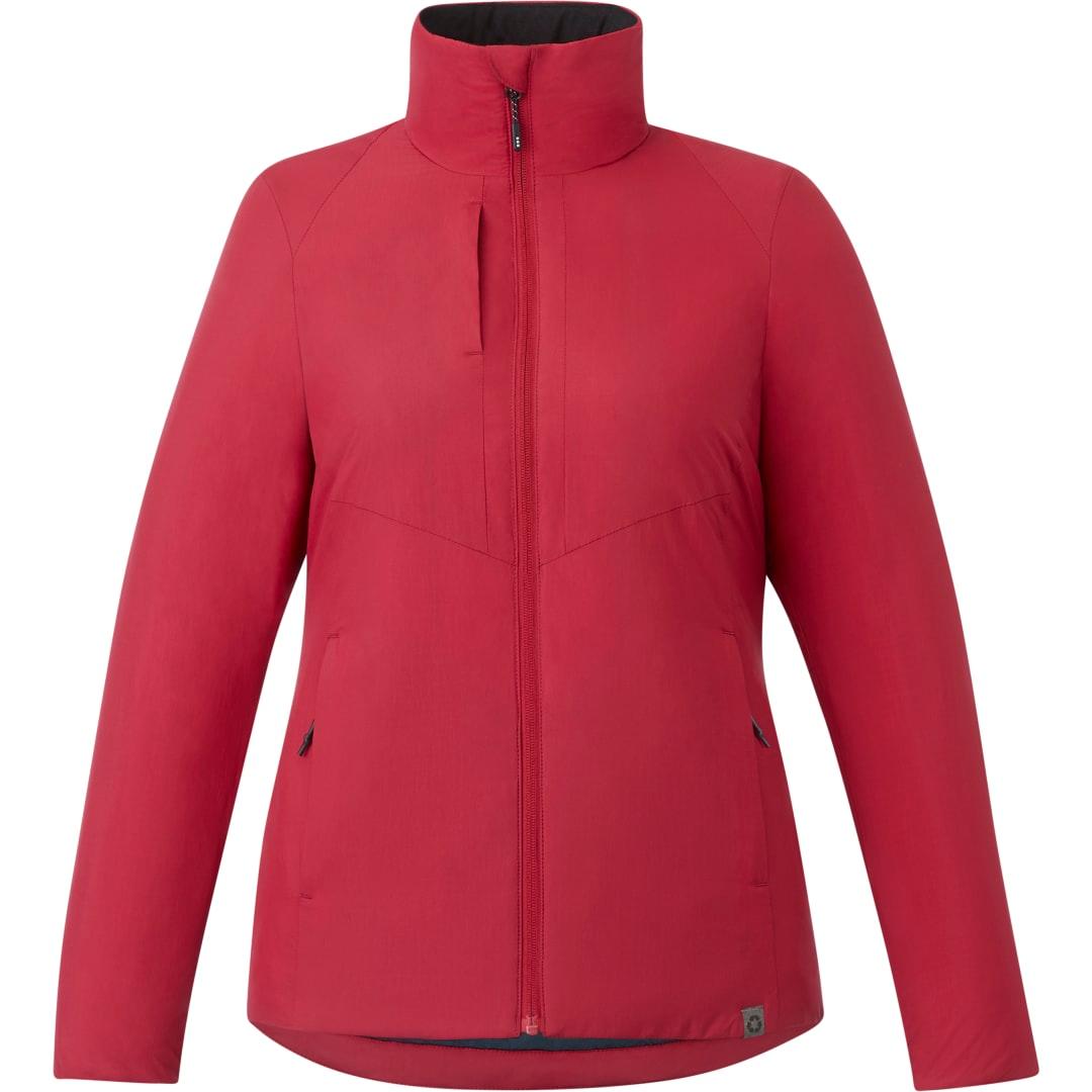 Womens kyes eco packable insulated jacket Red miniatura 4