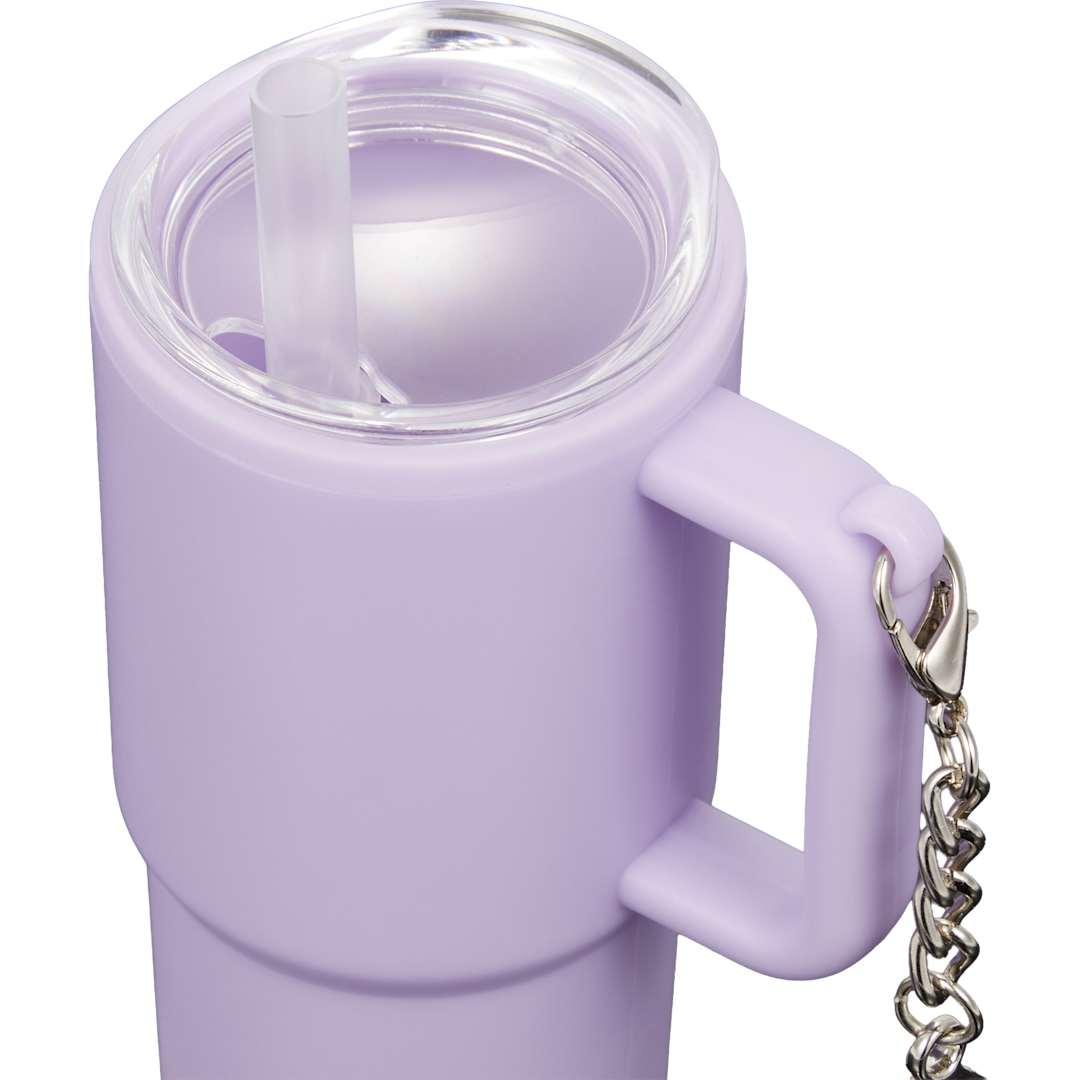 Shot glass tumbler w/ keychain 4oz Black miniatura 46