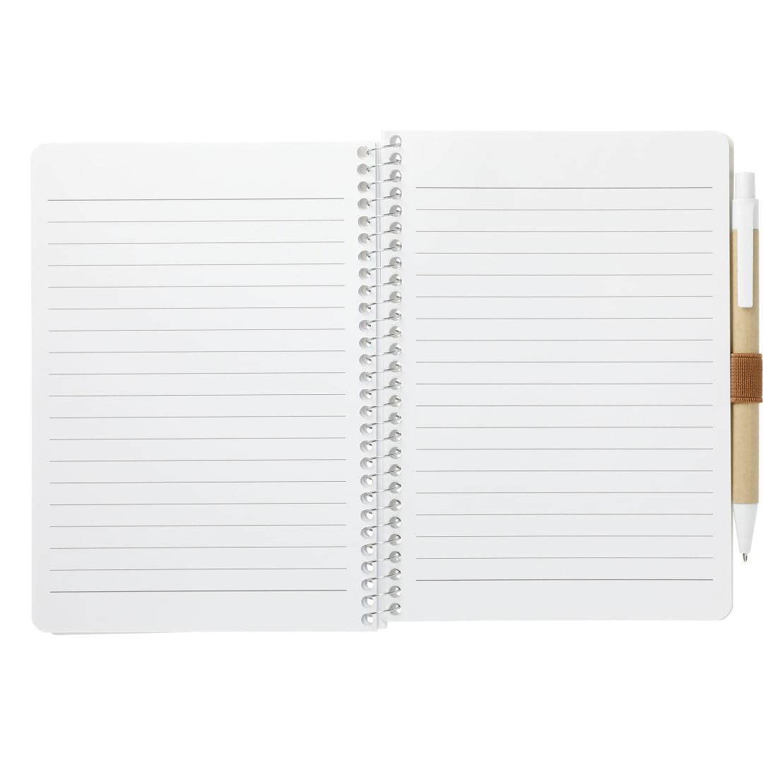 Fsc® mix 5 x 7 spiral notebook with pen Black miniatura 17
