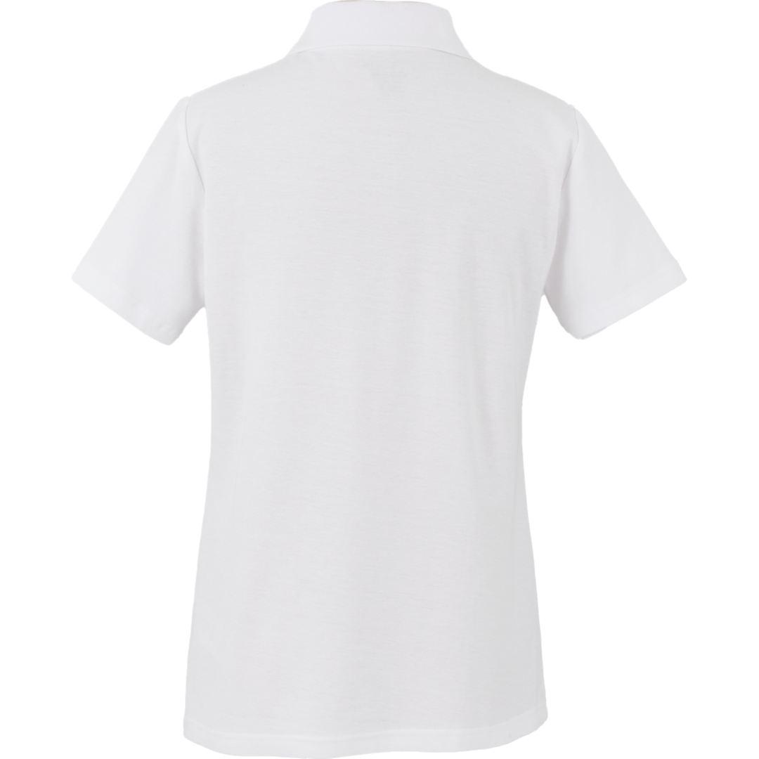 Palo short sleeve 100% cotton pique polo - womens White front