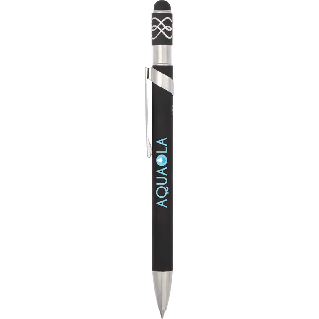 Simple fidget recycled stylus gel pen Black thumbnail 3
