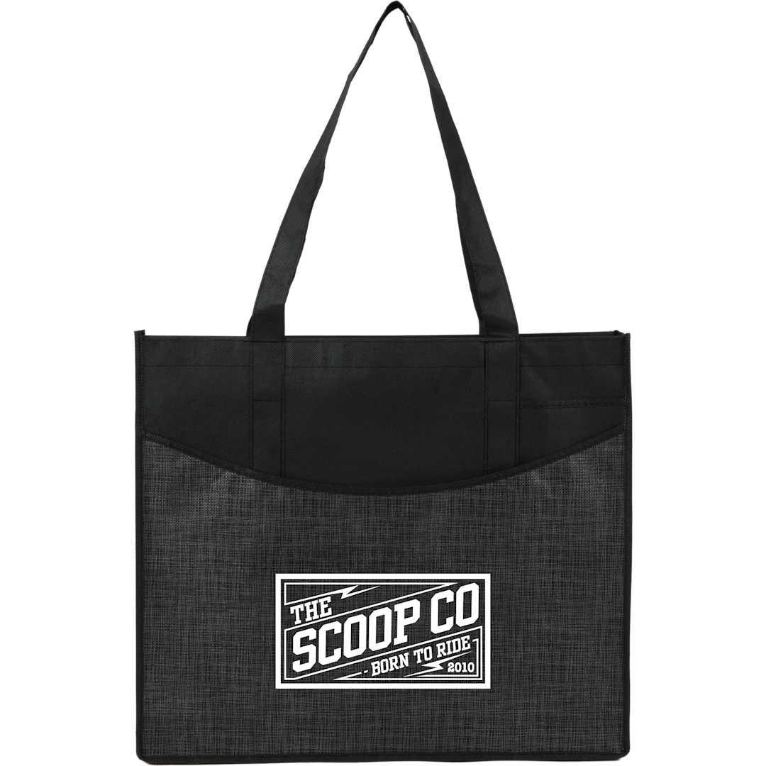 Brooke recycled non-woven convention tote Blue miniatura 7