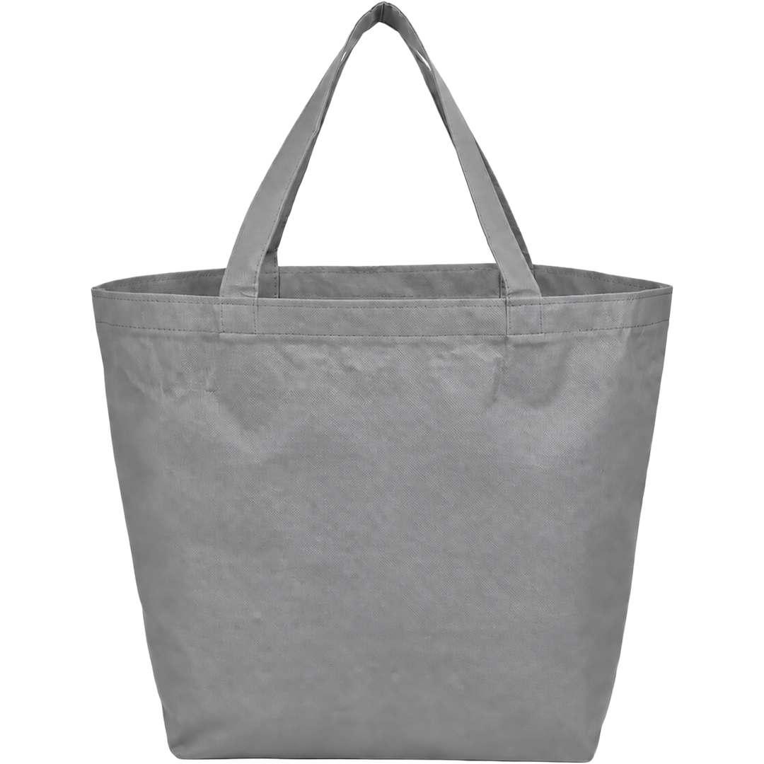 Yaya 100% recycled budget non woven shopper tote Black miniatura 22