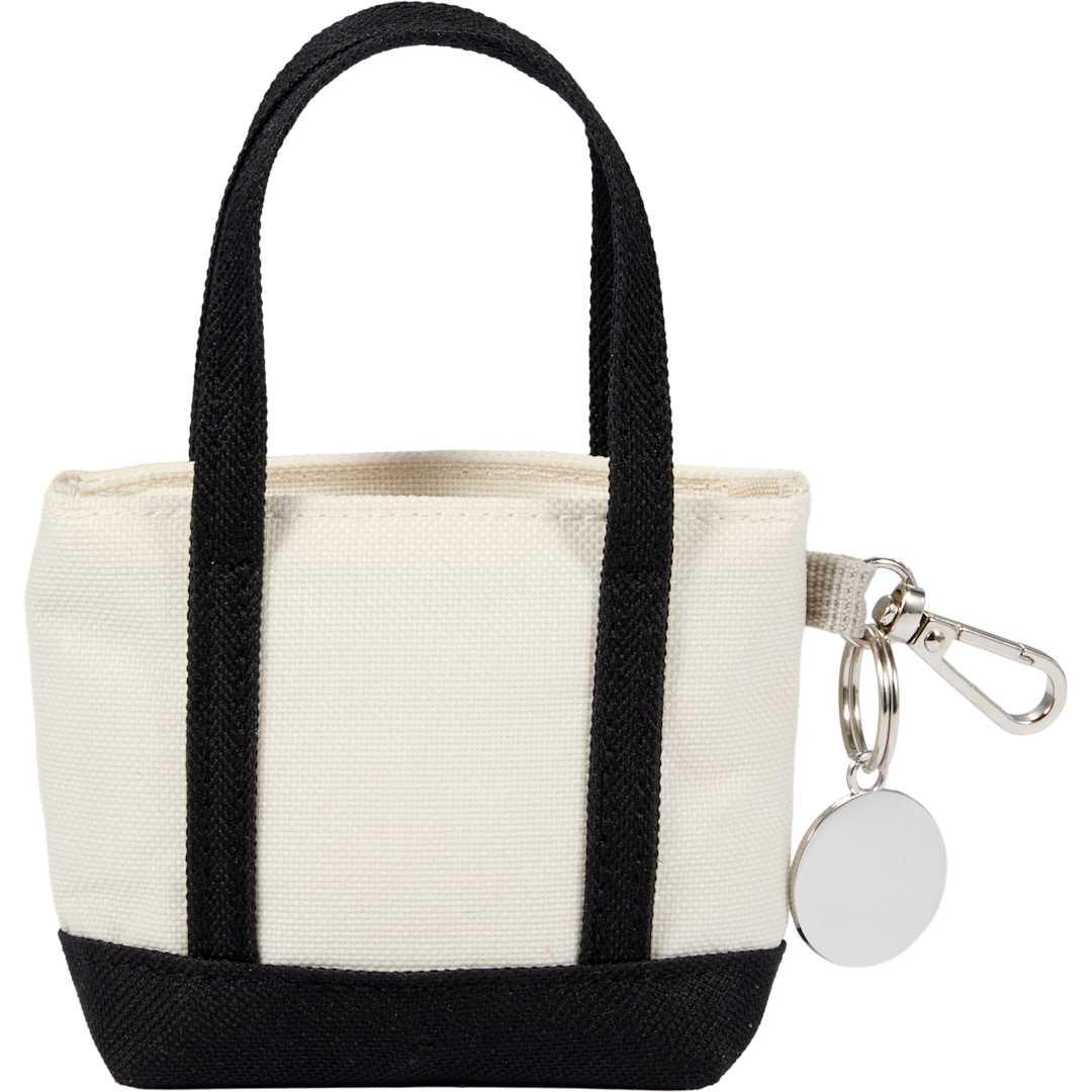 Mini tote bag charm Black miniatura 5