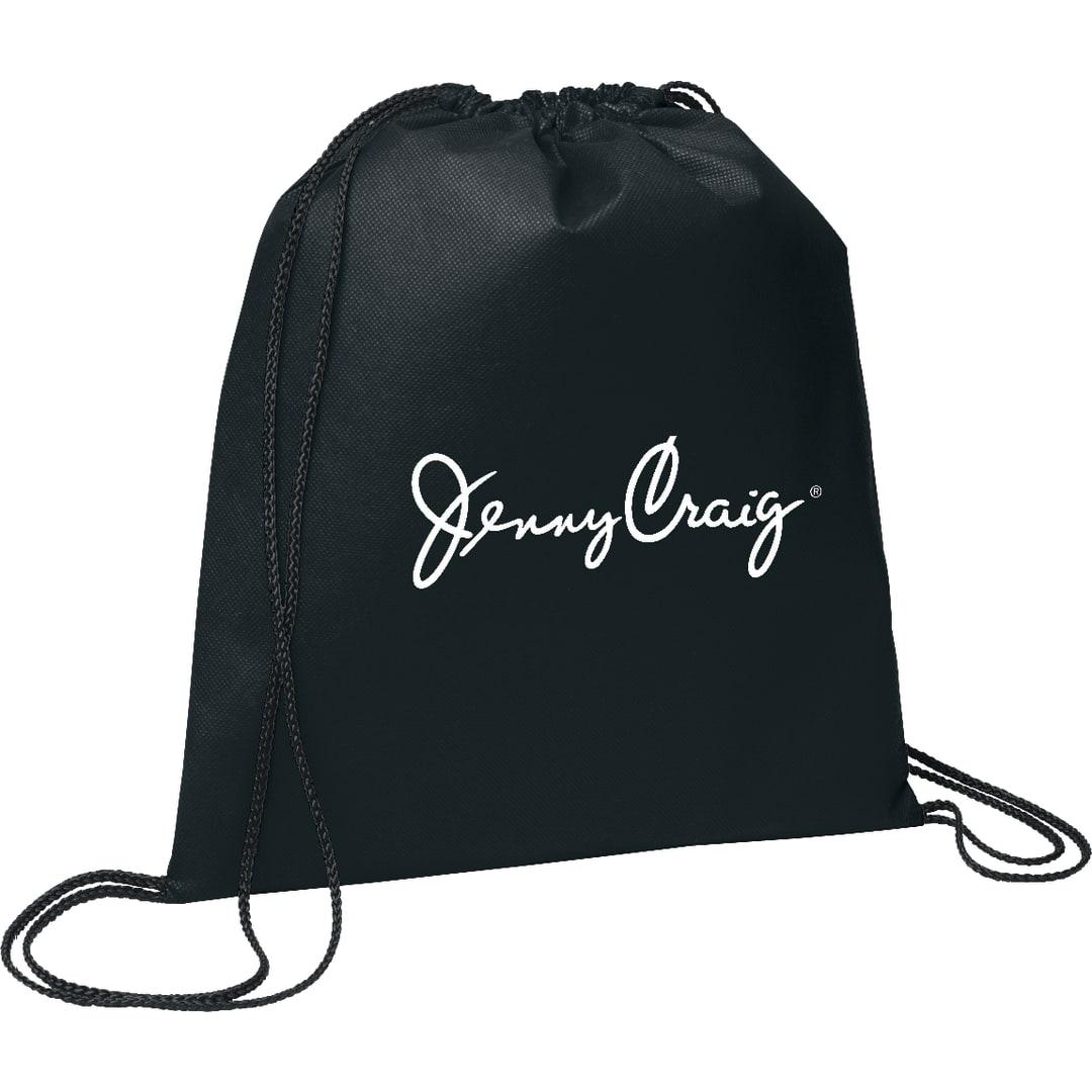 Evergreen non-woven drawstring bag Black miniatura 4