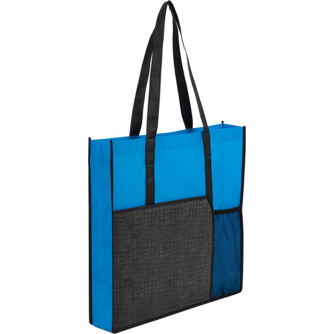 Radius recycled non-woven tote Black miniatura 15