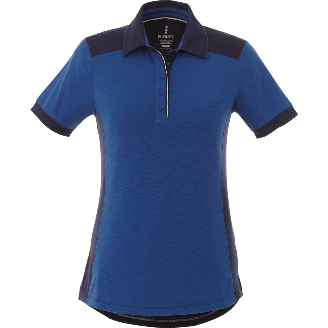 Womens laramie short sleeve polo Blue miniatura 4