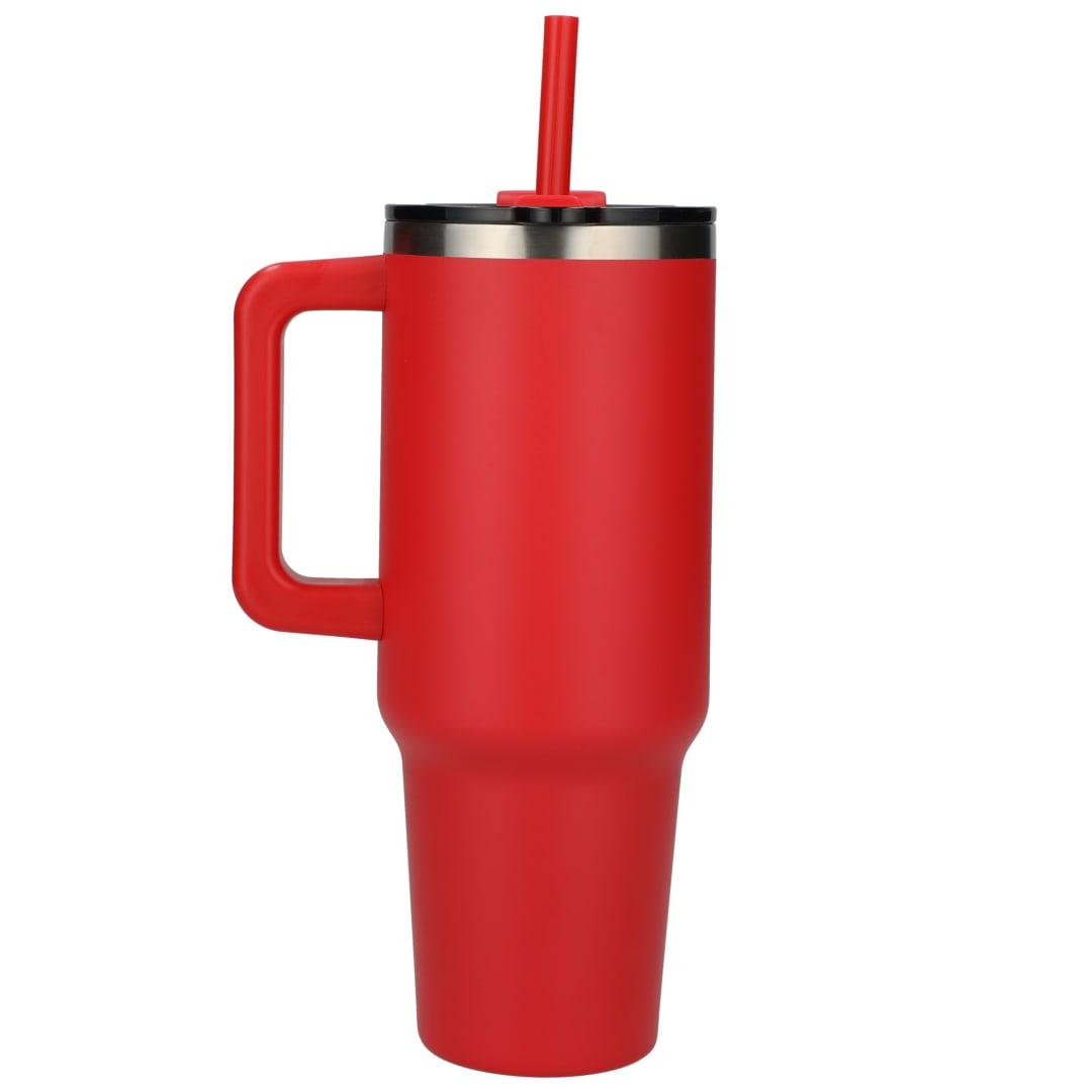 Pinnacle recycled travel tumbler with straw 40oz Black miniatura 35