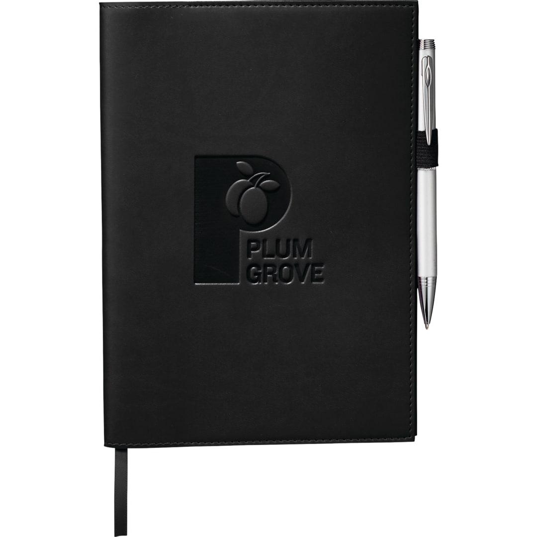 Fsc® mix 6 x 8.5 pedova™ refillable journal Black miniatura 3