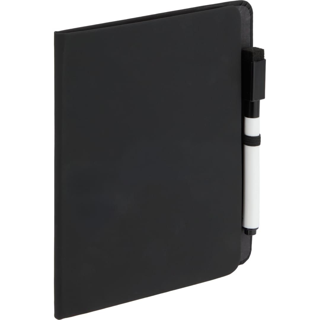Recycled pu white board & sticky notes pad Black miniatura 3