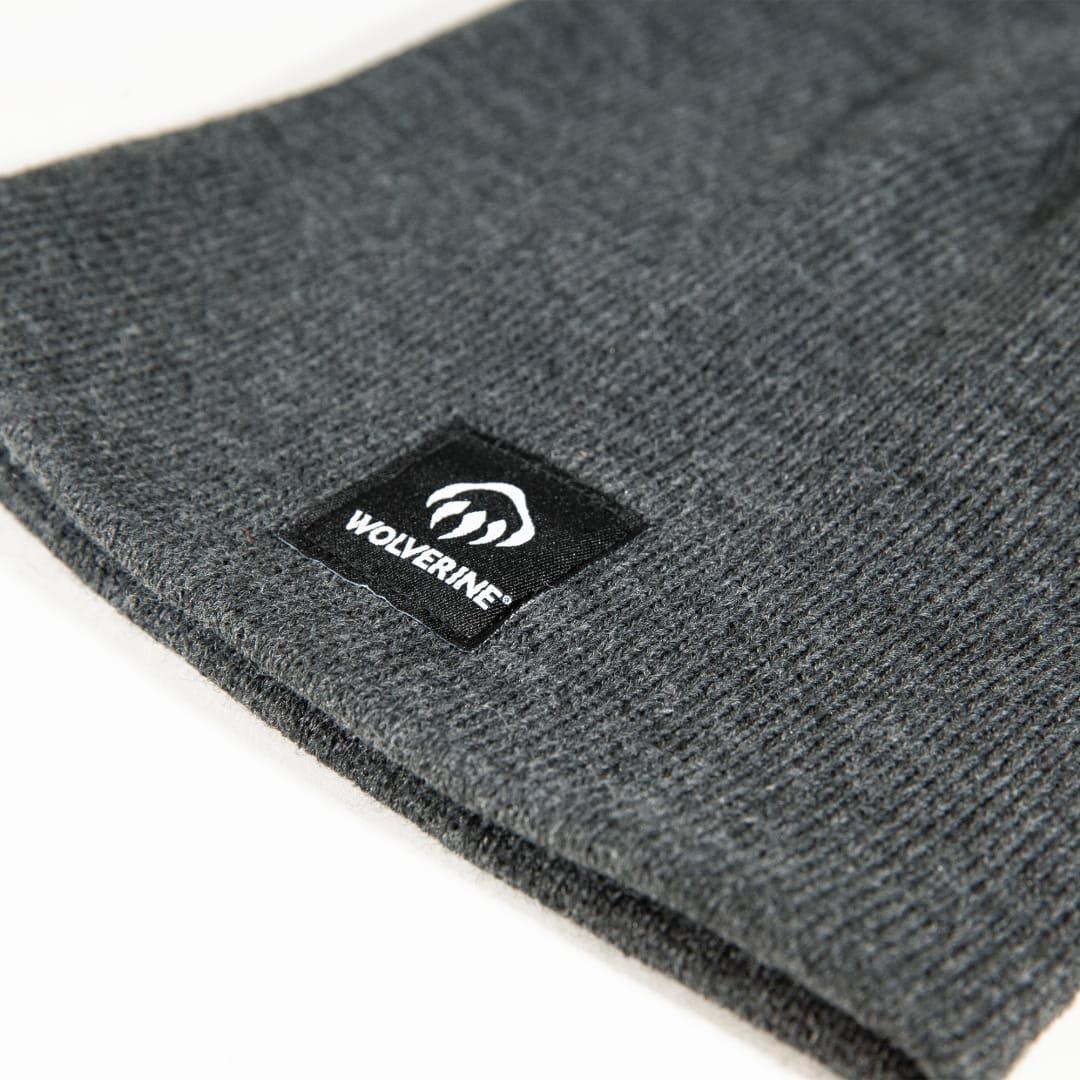 Wolverine knit work beanie Dark Gray front