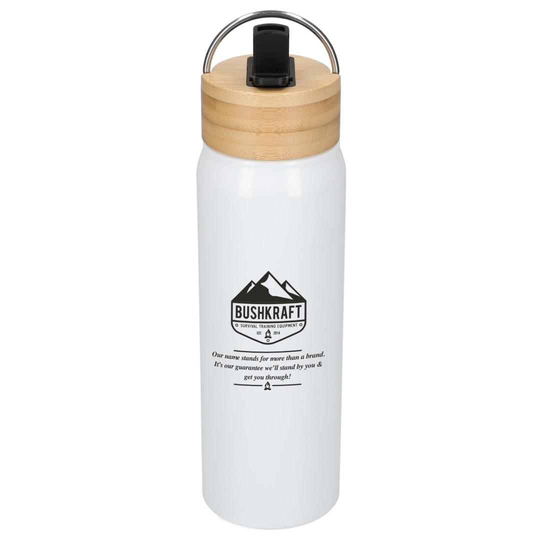 Billy 26oz aluminum bottle w/ fsc® bamboo lid Black miniatura 44