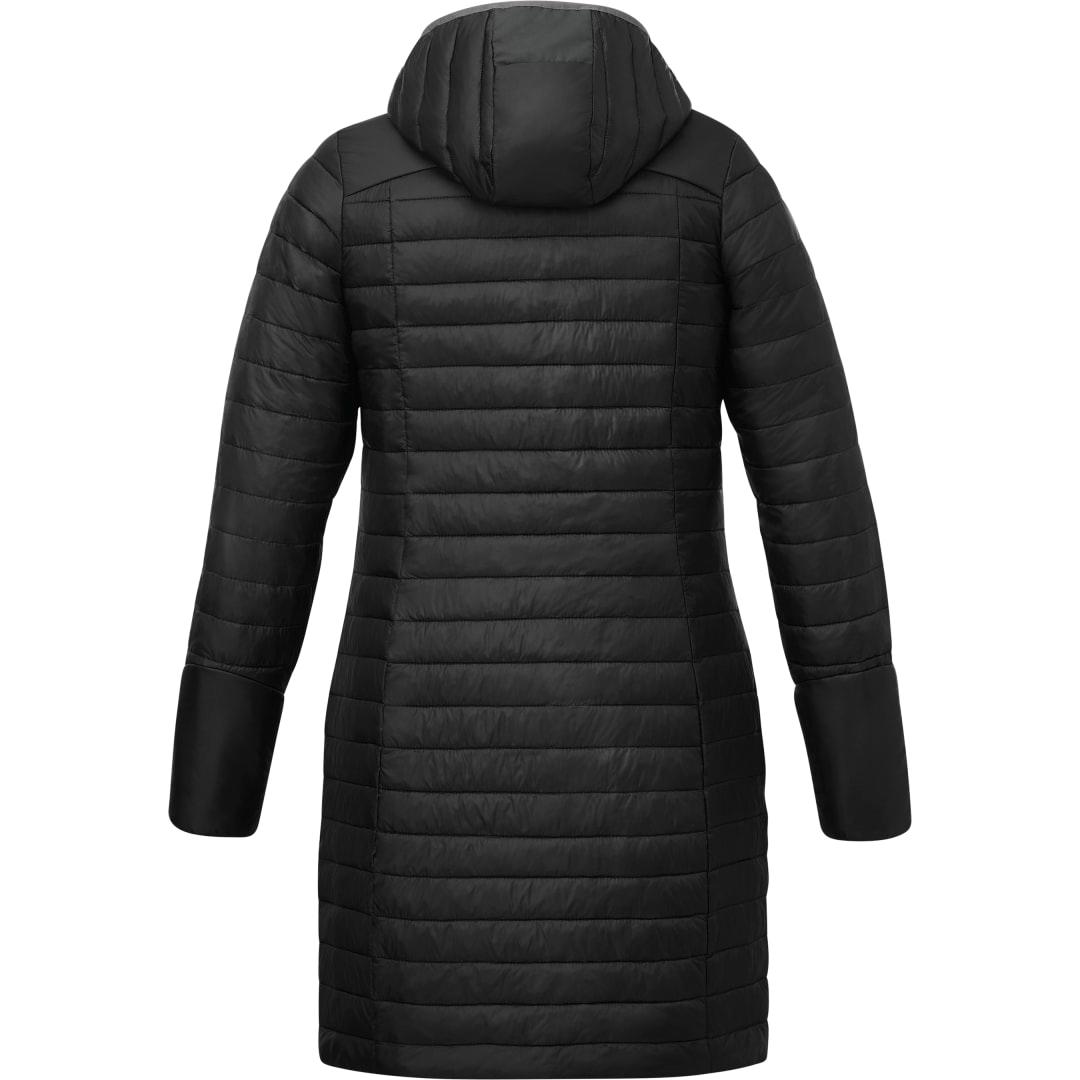 Womens silverton long packable insulated jacket Navy Blue miniatura 16