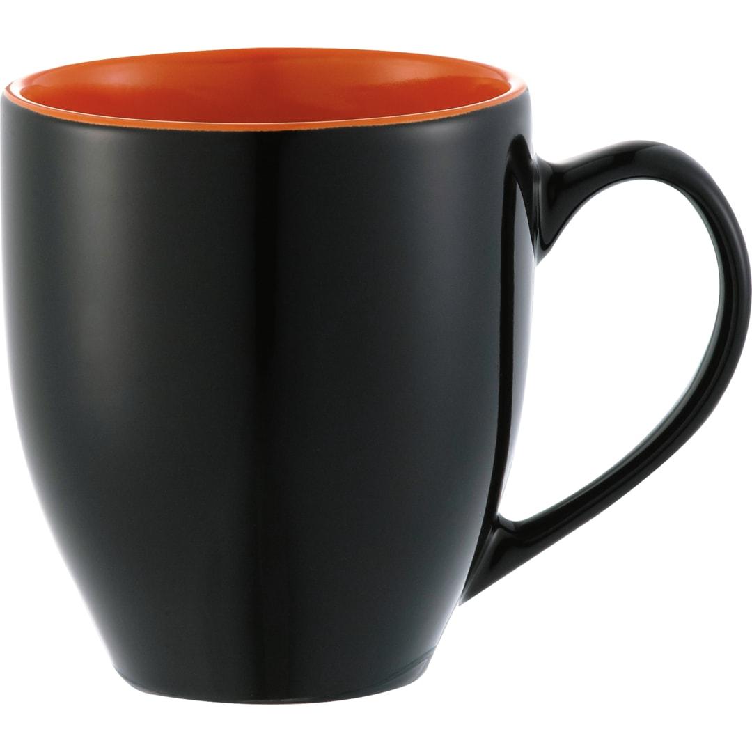 Zapata 15oz ceramic mug electric Black front