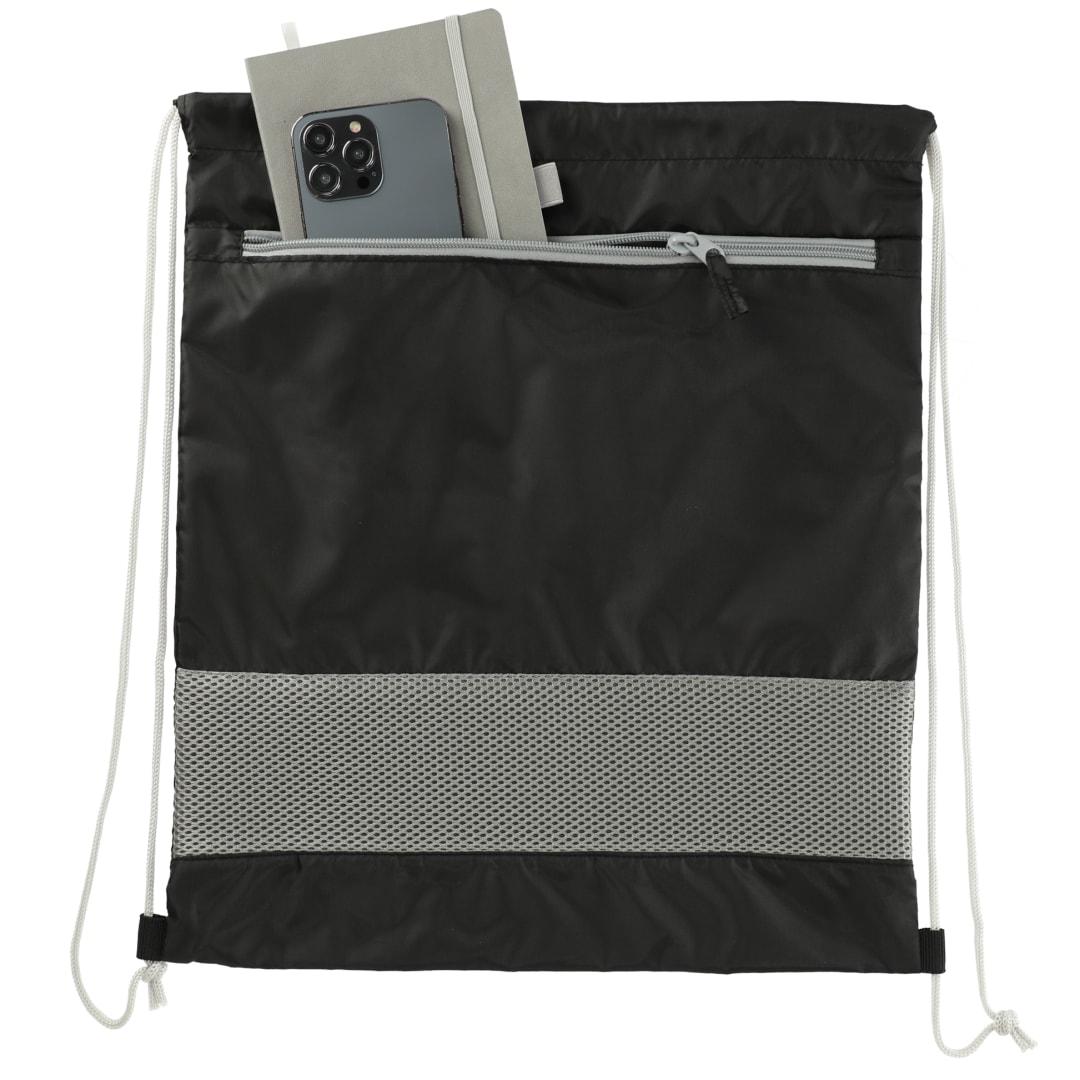 Sparks recycled drawstring bag Black miniatura 4