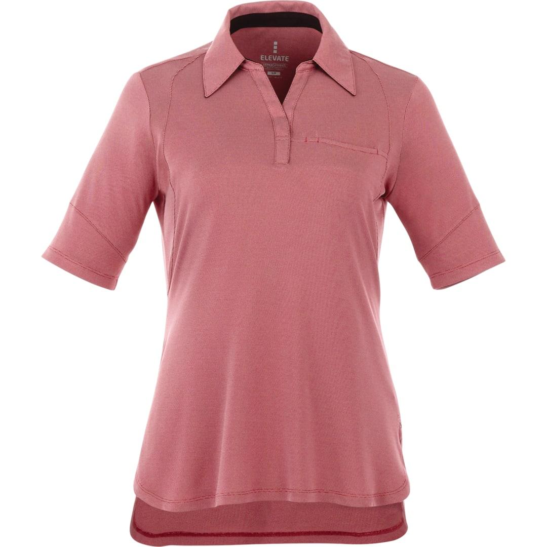 Womens torres ss polo Red miniatura 3