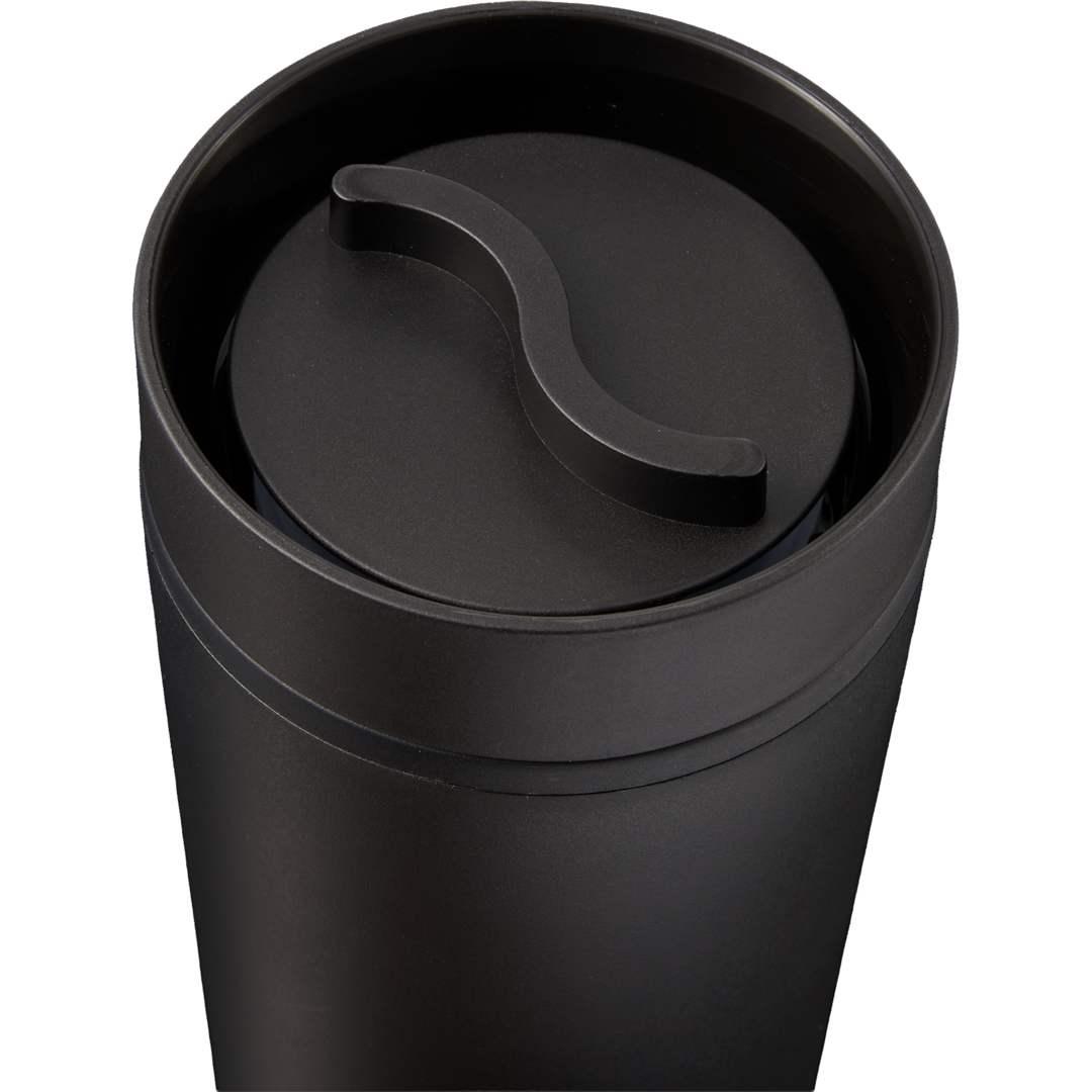 Lola recycled tumbler w/ 360 degree lid 16 oz Black miniatura 5