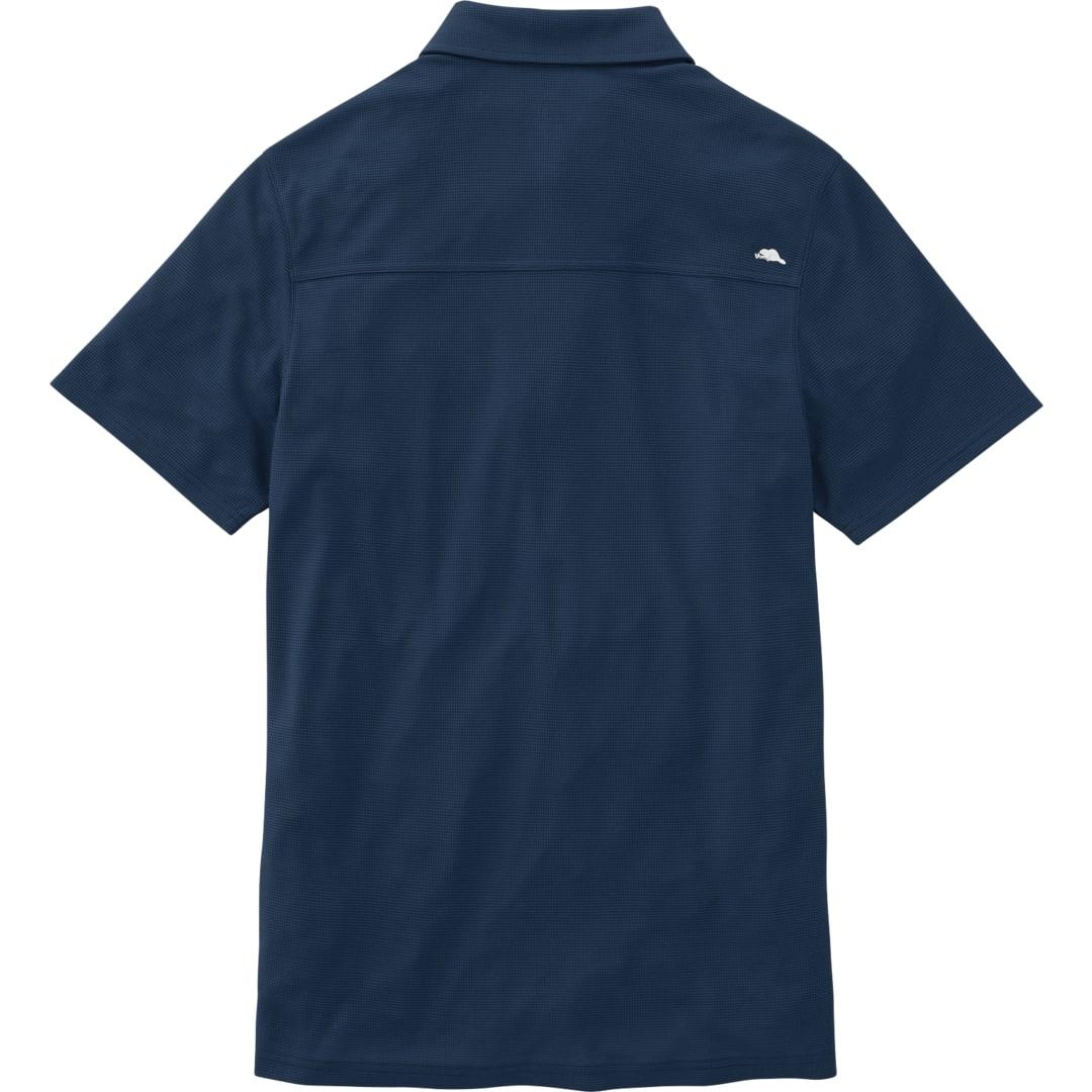 Mens lunenburg roots73 short sleeve polo Blue miniatura 3