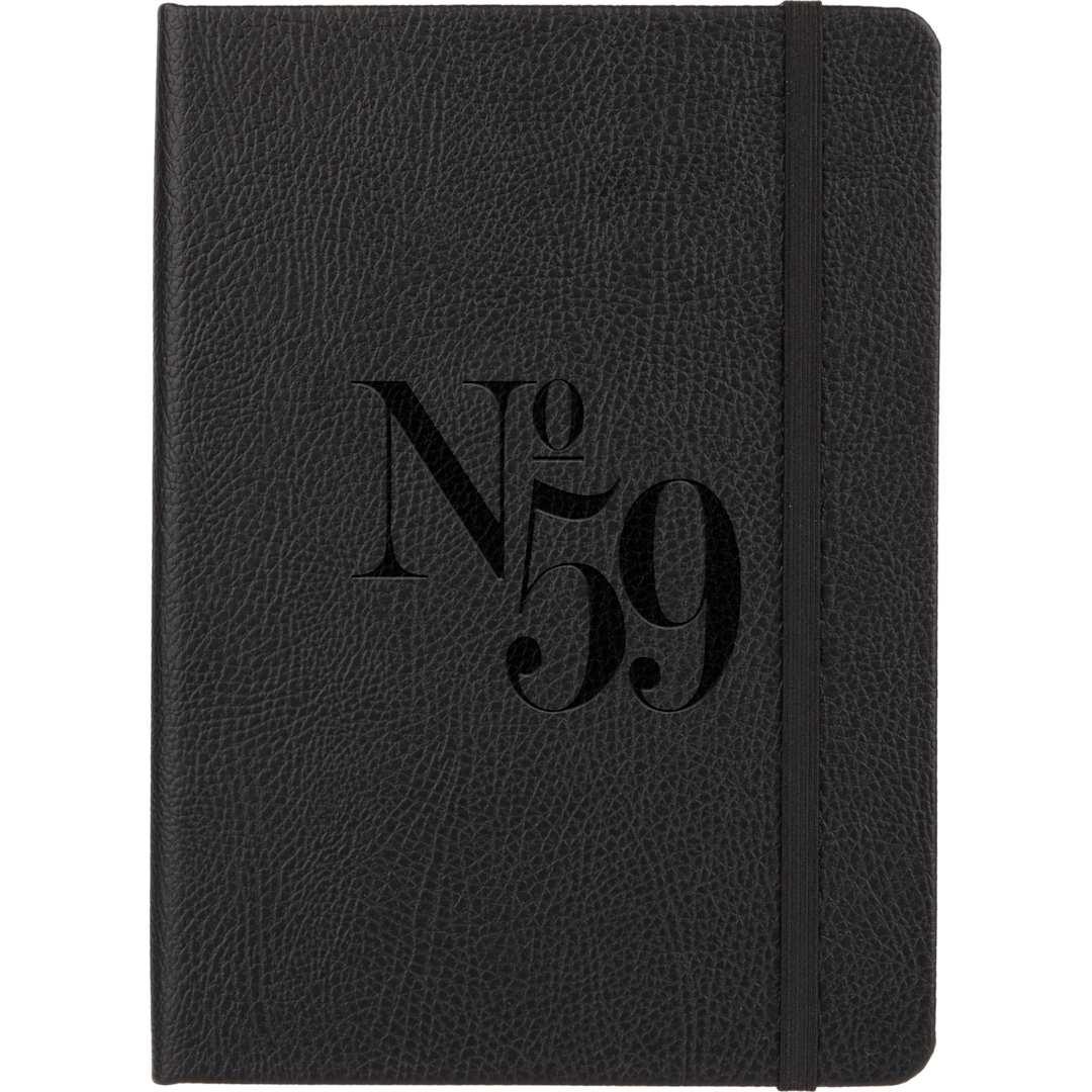 5 X 7 fsc® recycled pebble hard bound journal Black miniatura 8