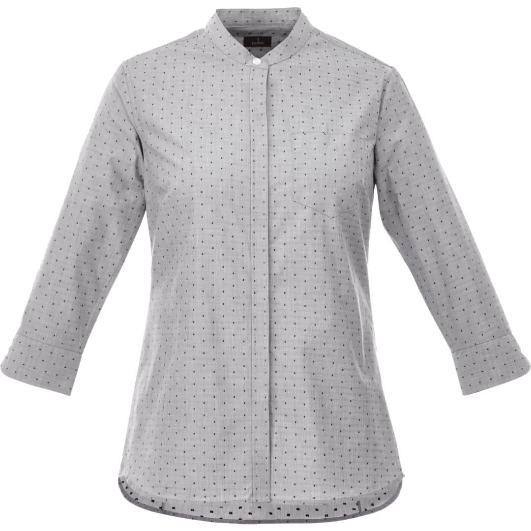 Womens huntington long sleeve shirt Blue miniatura 10